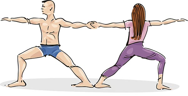 Joga - ćwiczenia dla par - magazyn_eden_06 Joga dla dwojga – pozycja 6